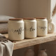 Porcelain Spice Jar Set - 3 Pcs